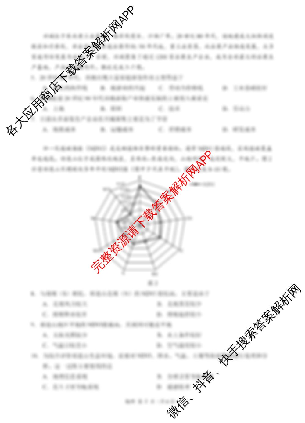 广东省汕头市金山中学2022级高三第一学期期中考试各科答案及试卷(已更新政治、数学、生物等9份)地理试题